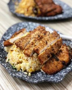 美味香酥鸡排盖浇饭