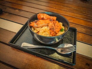 炸鸡排盖饭