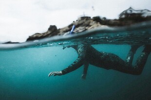 水下畅游的潜水者