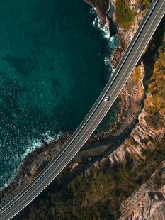 沿海公路美景俯瞰