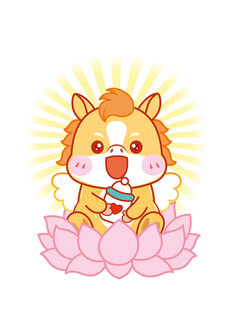 小马宝宝卡通头像插画设计
