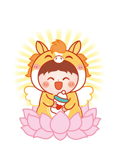 小马宝宝卡通头像插画