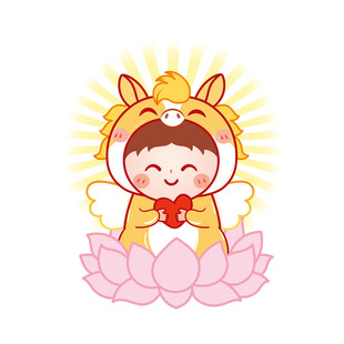 可爱马头像卡通头像插画图片设计