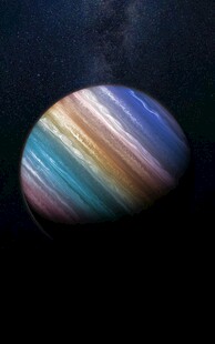 多彩条纹星球