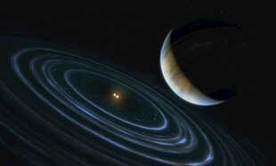 行星环系统与卫星景观