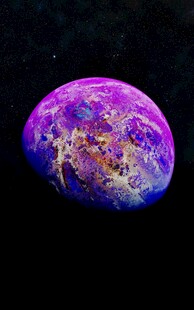 梦幻紫色星球景观