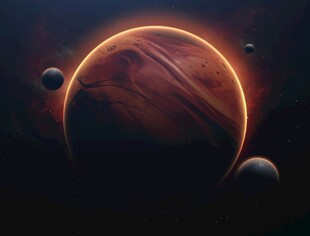 神秘壮丽的宇宙行星景观