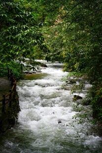 山间溪流潺潺