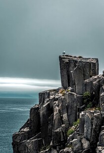 海边嶙峋岩石景观