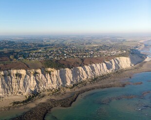 英国布莱顿白崖海岸风光