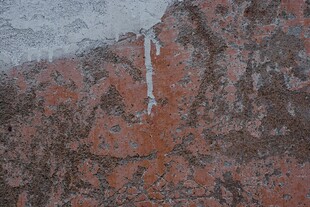 纹理独特的斑驳岩石表面