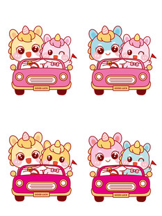 萌萌的萌马形象设计