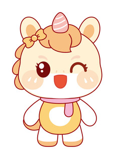 可爱的萌马插画设计