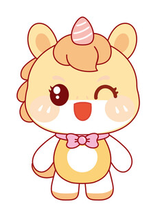 活泼的马宝宝插画图片设计