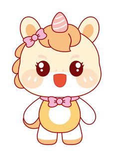 可爱的黄色小马驹