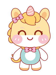 漂亮的独角兽形象