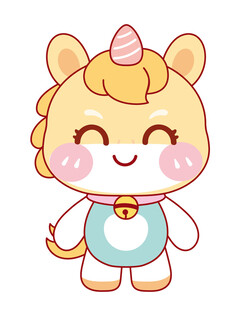 美丽的独角兽形象