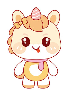 可爱的黄色小马