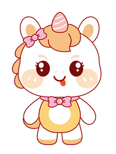 好看的马宝宝插画图片设计