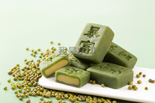 平安暴富绿豆茶糕