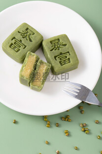 平安暴富绿豆茶糕