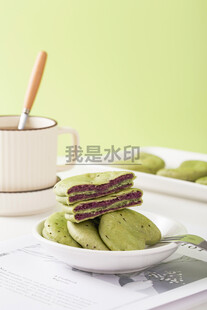 奇亚籽抹茶紫薯芋泥饼