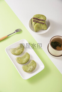 奇亚籽抹茶紫薯芋泥饼