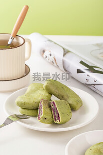 奇亚籽抹茶紫薯芋泥饼