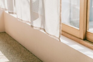 窗边角落的静谧室内景致