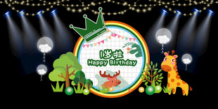 生日舞台背景