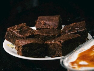 美味巧克力布朗尼甜点