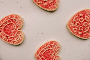 心形花纹饼干