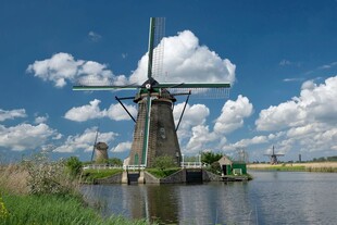 荷兰风车美景