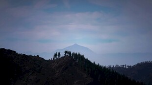 山巅暮色