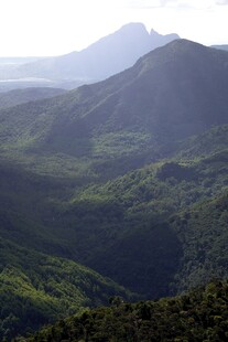 山峦叠翠的壮美自然景观