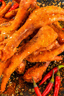 特色美食烧烤鸡爪