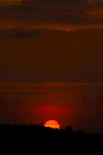 夕阳西下的壮丽景观