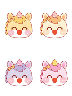 小马驹大笑头像表情包卡通图片