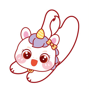 马宝宝飞扑开心卡通头像图片