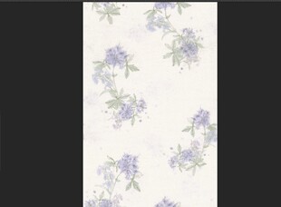 淡紫色花卉图案墙纸