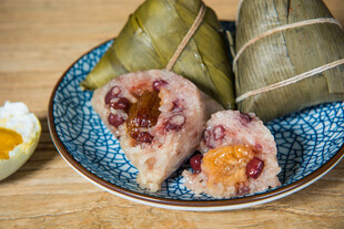 美味粽子展示