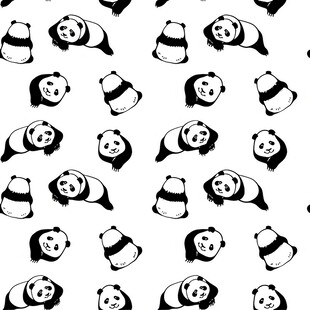 熊猫图案背景图
