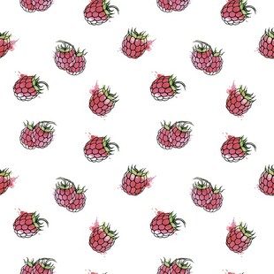 草莓图案无缝背景图