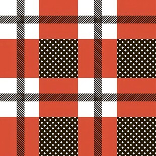 经典红黑格纹图案设计