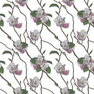 花卉藤蔓图案纹理背景图