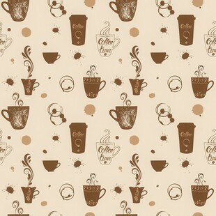 咖啡杯图案背景纹理