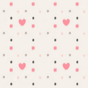 爱心波点简约背景图案