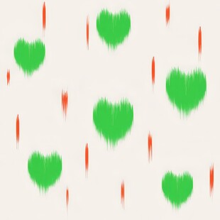 绿色爱心图案背景纹理