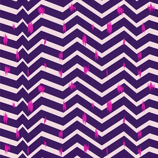 紫粉锯齿图案背景纹理四方连续 