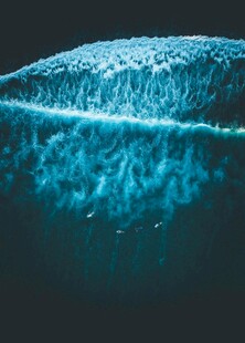 深海蓝色水波梦幻景象